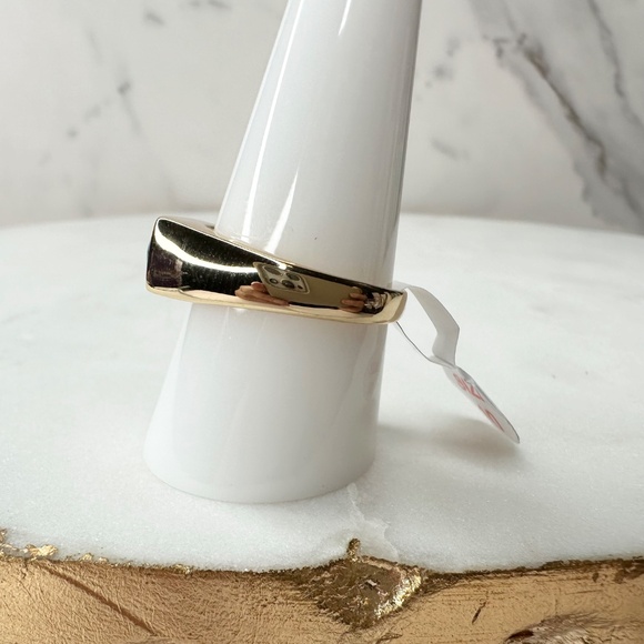 Bomb Party March Deco Goddess Aquamarine Ring RG41946 Size 10 NWT - Picture 3 of 6